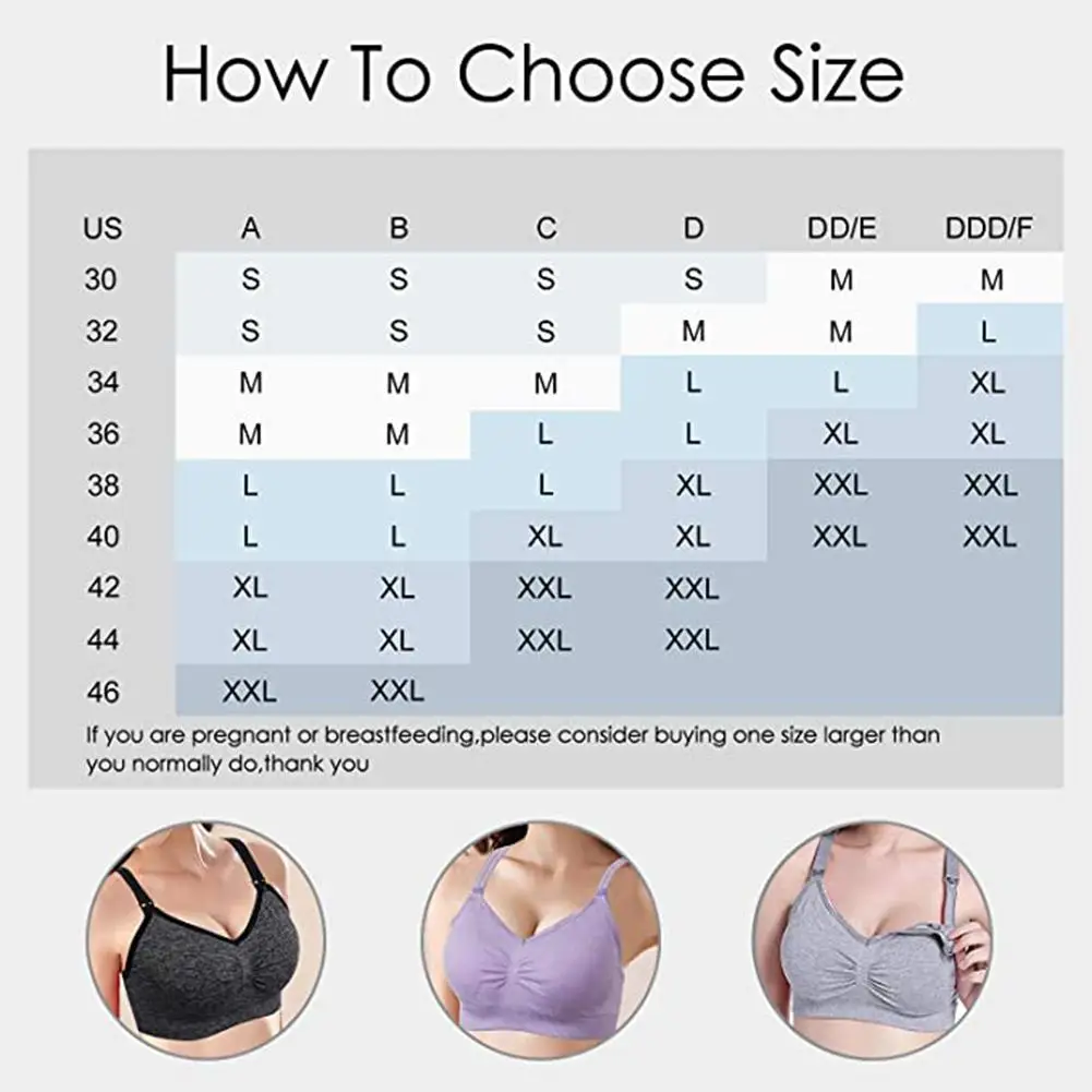 

Pregnant Women Casual Pad Breastfeeding Bra Pregnancy Nursing Clothes Maternity Wire Free Front Closure Feeding Bra Sleep Underw