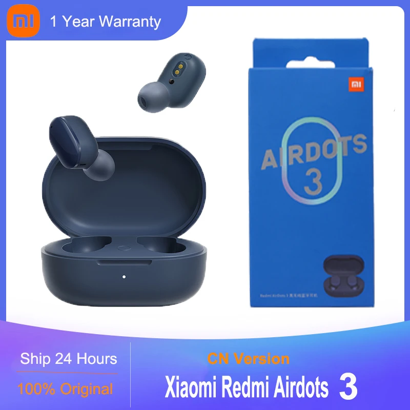 

Оригинальные xiaomi redmi 2021 airdots 3 tws Беспроводная гарнитура bluetooth 5,2 стерео наушники бас ture беспроводные наушники