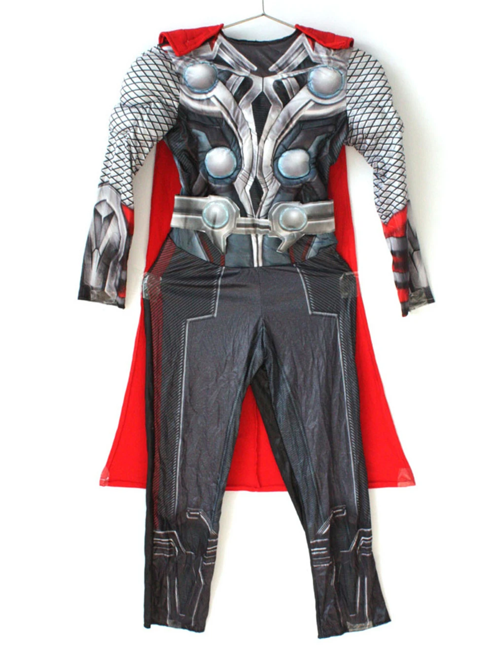 cosplay Muscle Thor Costume Anime Children's Cloak Toss Cape Role Playing With Mask Wind black fantasia |
