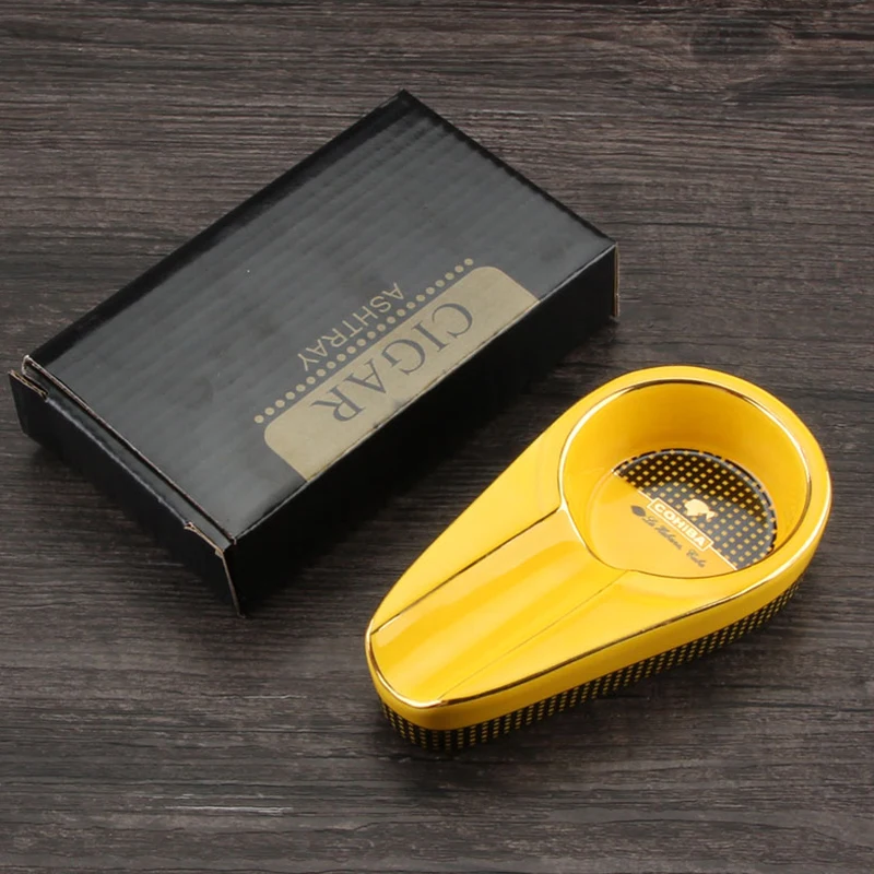 COHIBA карманная пепельница для сигар прикольные гаджеты 1 держатель аксессуары с