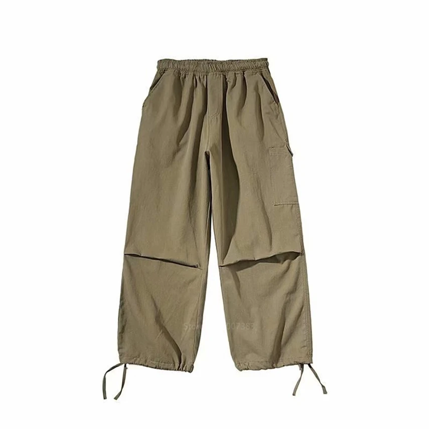 Брюки мужские/женские в японском уличном стиле модные султанки с эластичным