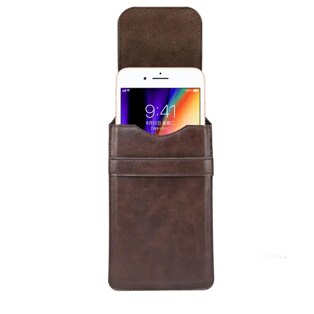 Чехол из искусственной кожи для iphone 11 / Pro нейлоновая сумка в стиле ретро универсальная поясная телефона с