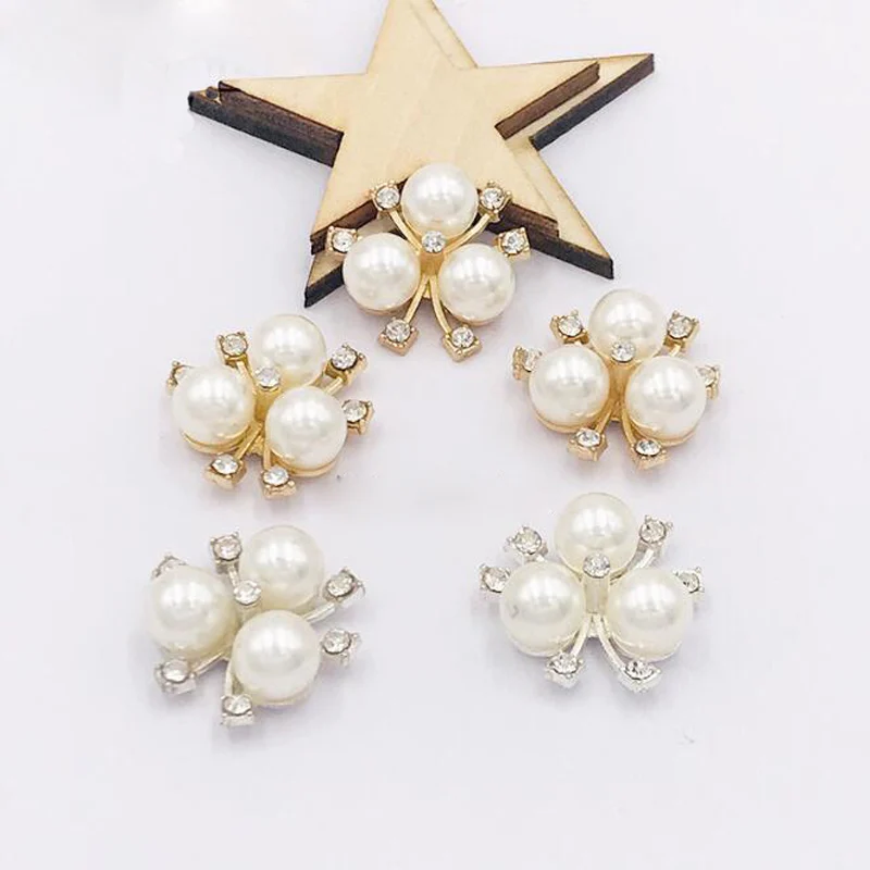 10 шт./компл. цветочным принтом в стиле Сделай Сам стразы пластиковые кнопки