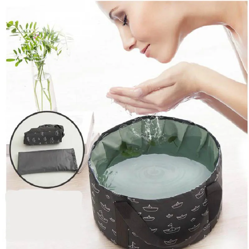 Складная раковина для путешествий кемпинга рыбалки хранилище ведро спа ванна