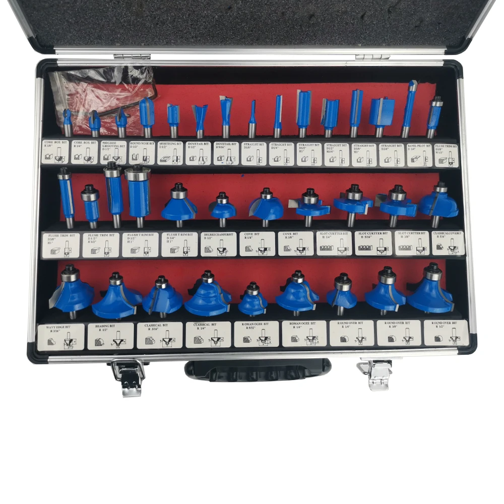 Набор фрез ALLSOME для деревообработки комплект из 35 наконечников карбида вольфрама