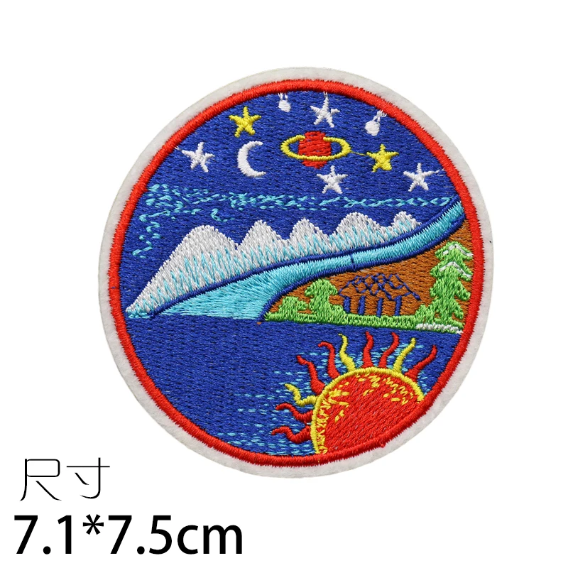 Изготовленный на заказ вышитый железе нашивке значок ткани ремесло передачи для