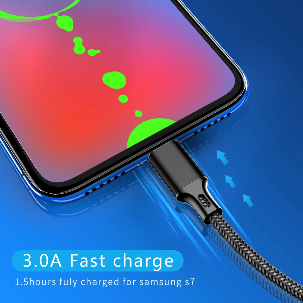 MUSTTRUE USB Micro кабель для зарядки samsung xiaomi телефон MicroUSB Android зарядное устройство Шнур