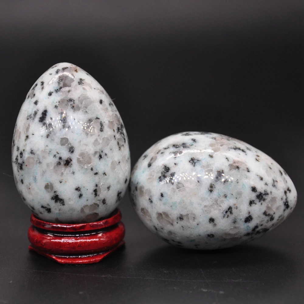 

35x50mm Lotus Jasper Egg Shaped Stone Healing Natural Crystal Massage Minerale Gemstone Spiritual Decoration Collection