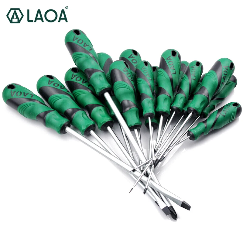 LAOA PH2 Screwdriver Sets Slotted Screwdriver S2 Material Phillips Screwdrivers Screw Driver With Magnetism