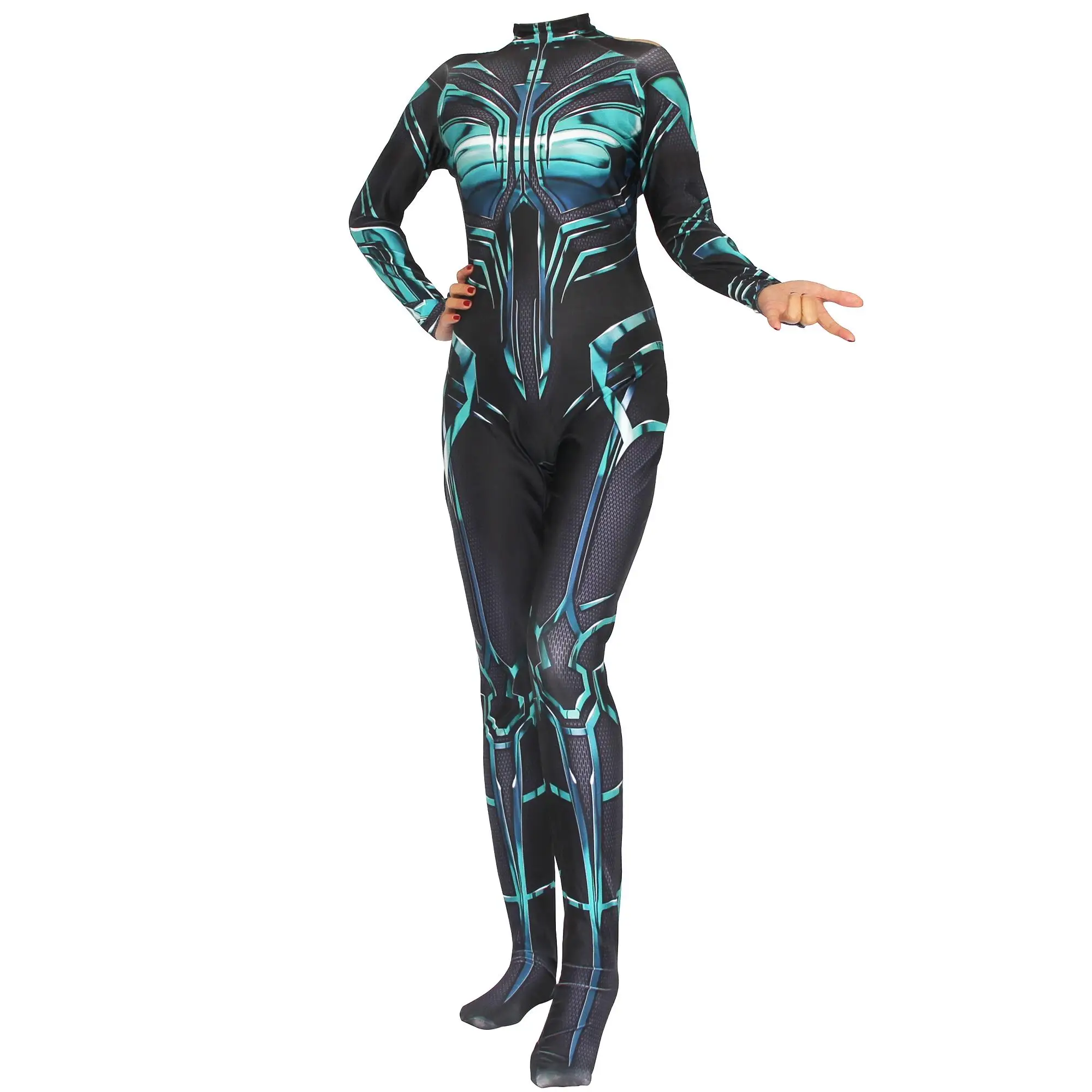 

High quality Lycra bodysuit Death Goddess character dress up adult children cosplay bodysuit