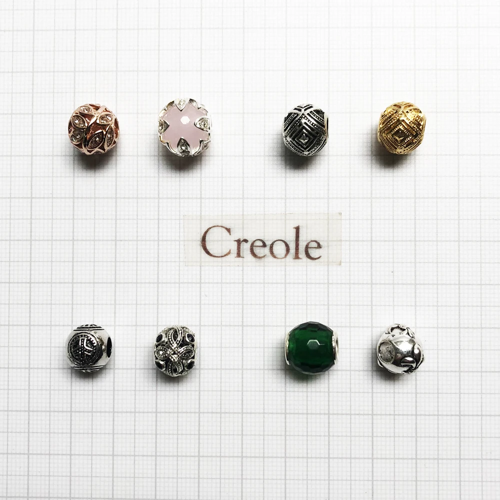 Украшение в африканском стиле Lotus Шарм бусина из серебра 2019 пробы с зеленым