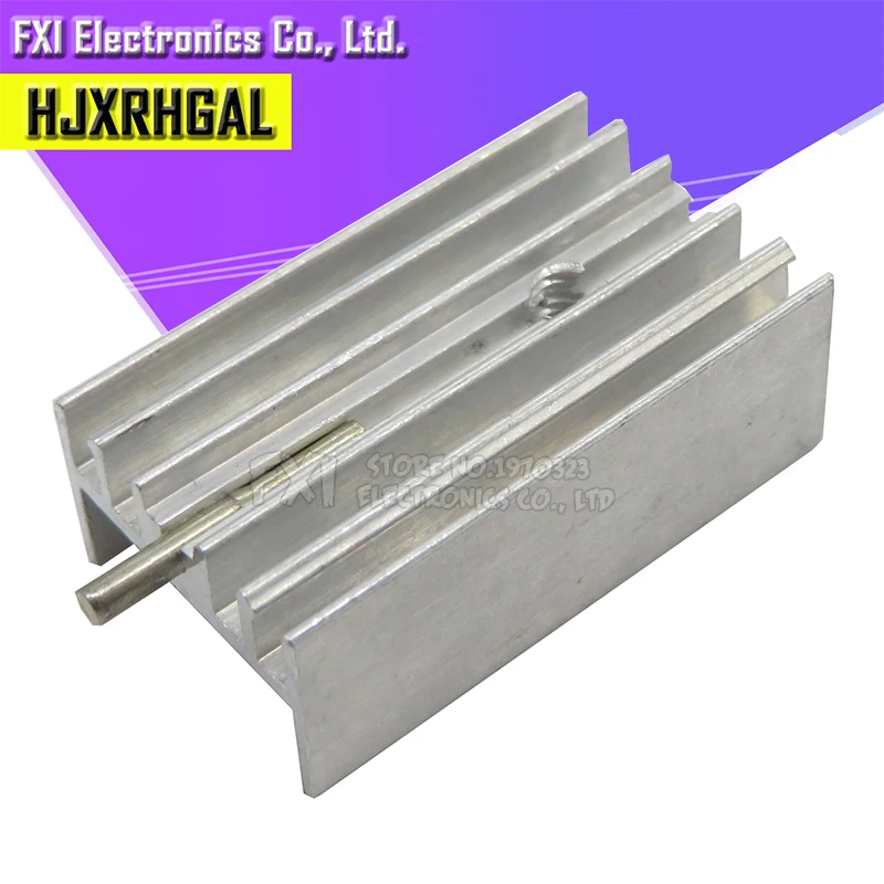 10 шт. 15*10*25 мм иглы TO-220 транзистор алюминиевый радиатор с hjxrhgal для транзисторов TO220 белый