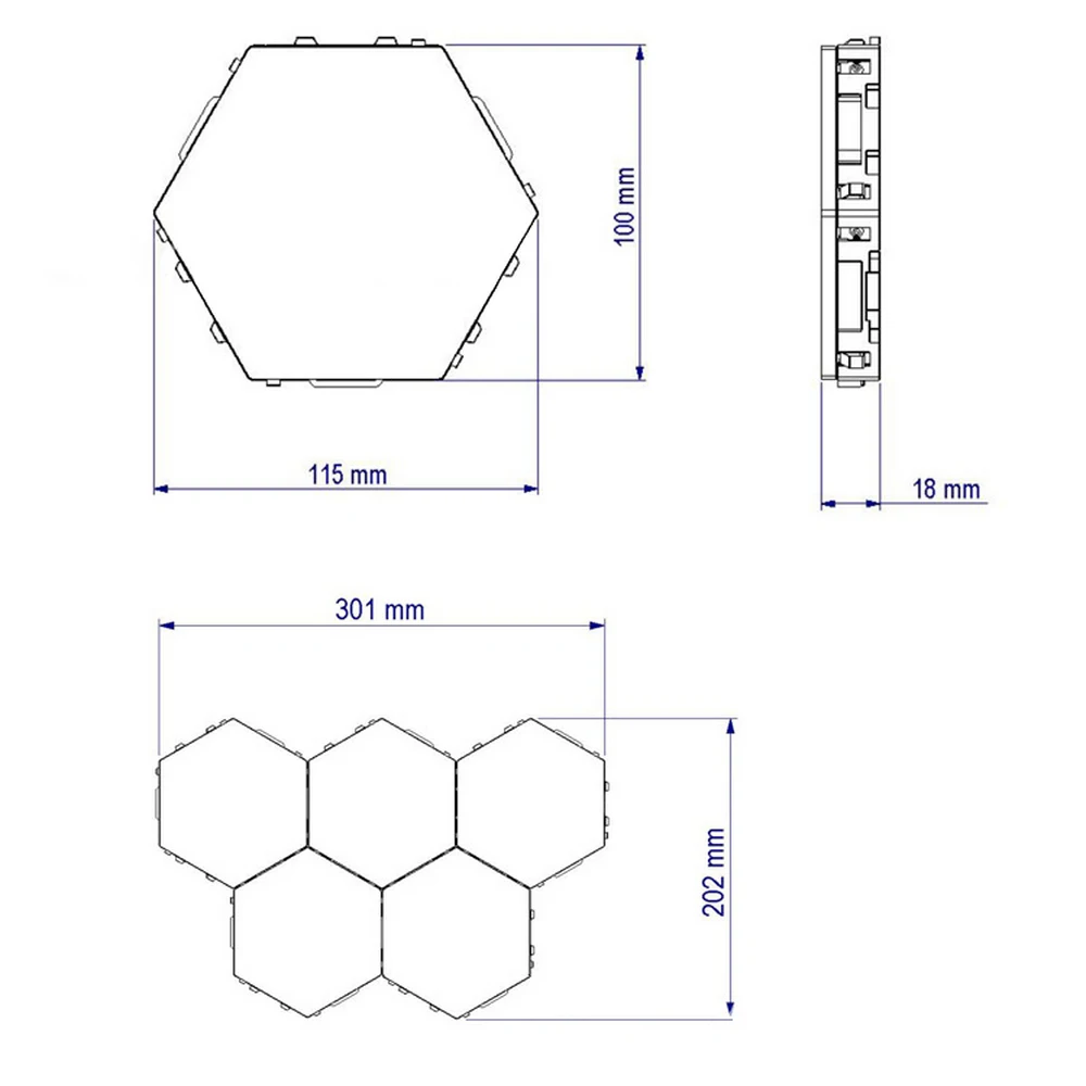 Квантосветильник световая сотосветильник с сенсорным датчиком|Новизна