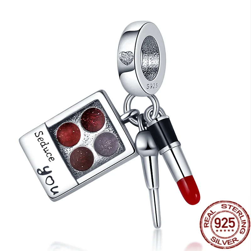 Серебристые Подвески plata в коробке для макияжа подвески-бусины оригинального