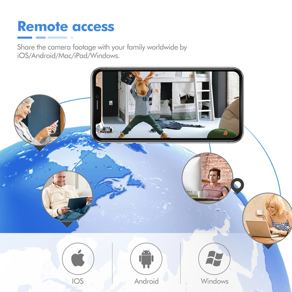 IP камера наружная Беспроводная купольная с датчиком движения и ИИ