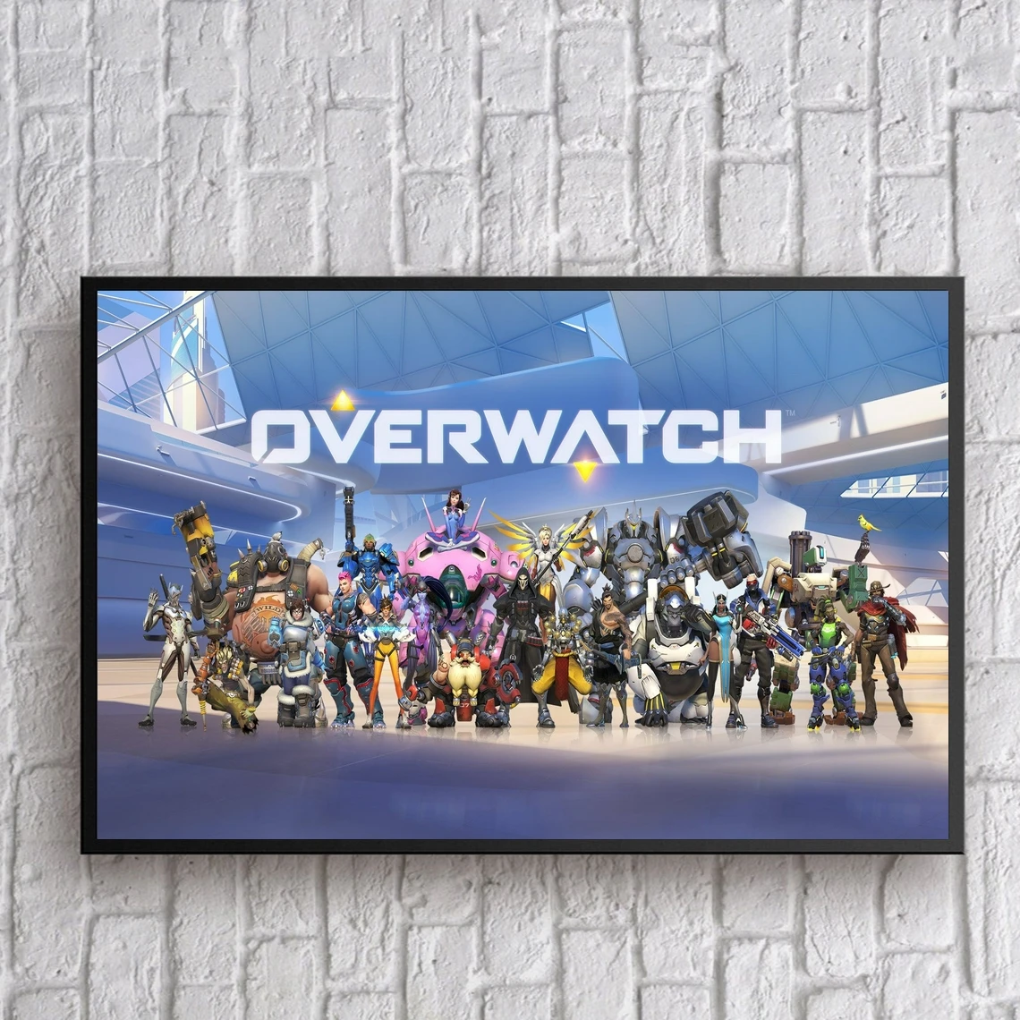

Overwatch видеоигра плакат холст печать Декор для дома настенная живопись (без рамки)