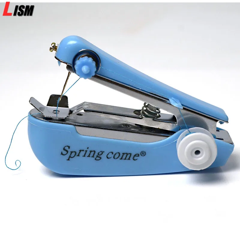 

1Pc Mini Sewing Machines Needlework Cordless Hand-Held Clothes Fabric Useful Portable Sewing Handwork Tools Accessories