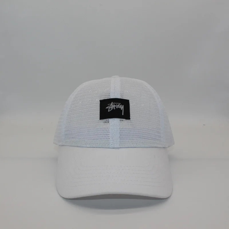 

Breathable NET Hat Tide Brand Truck Hat Travel Sunshade Outdoor Fishing Baseball Hat Duck Tongue Hat Black and White Solid Color