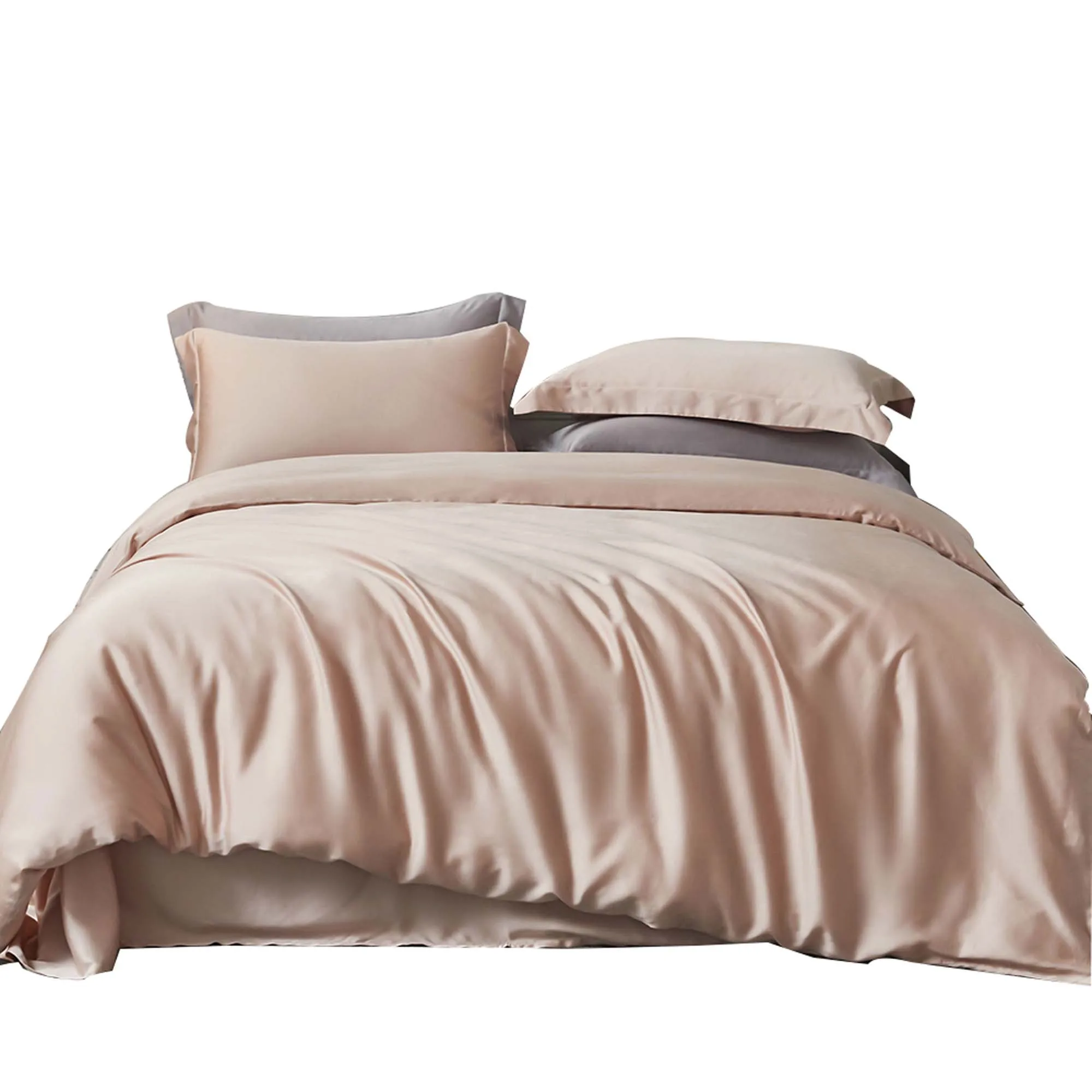 

Комплект постельного белья из серого шелка, 3 шт.