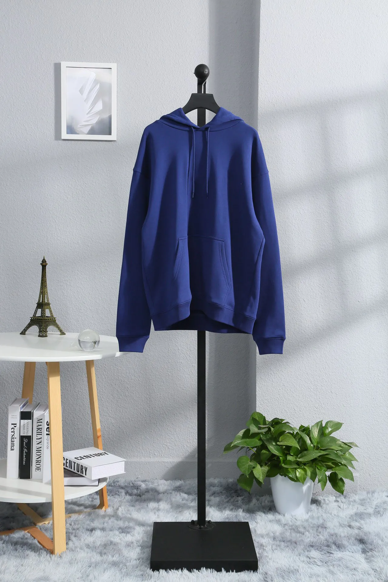 Новинка Осень 2021 Мужская однотонная толстовка с капюшоном и принтом