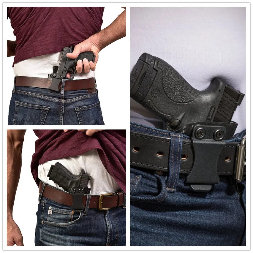 

Inside the Waistband IWB Kydex Left Gun Holster For Taurus PT111 PT140 G2 Millenium G2C Glock 19 23 25 32 Concealed Carry