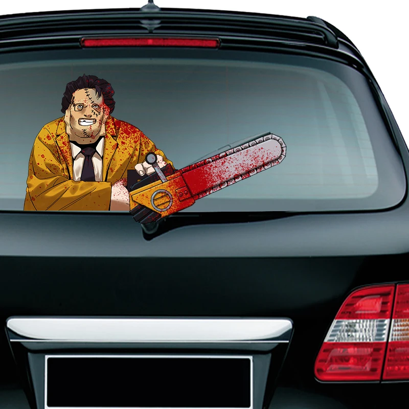 WIPERSIGNS страшные кожаные мужские развевающиеся наклейки для стеклоочистителей