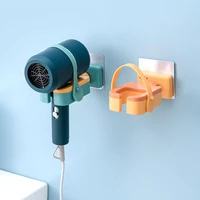1pc wall mounted hair dryer holder storage organizer for hairdryer shelf bathroom high quality shelf hairdryer holder