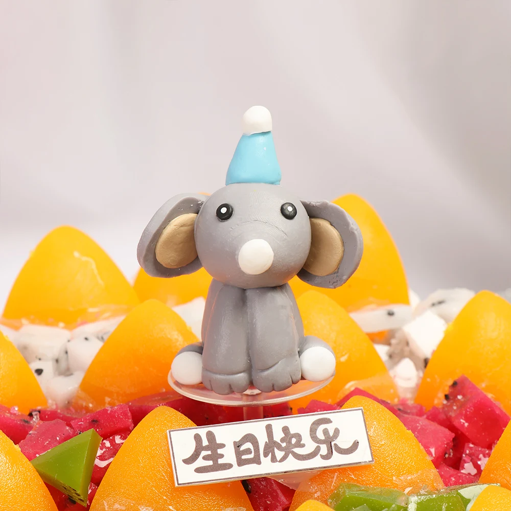 1 шт. милые торты в виде животных из зоопарка украшения на день рождения для детей