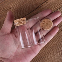 24pcs 25ml size 3060mm test tube with cork stopper spice bottles container jars vials diy craft
