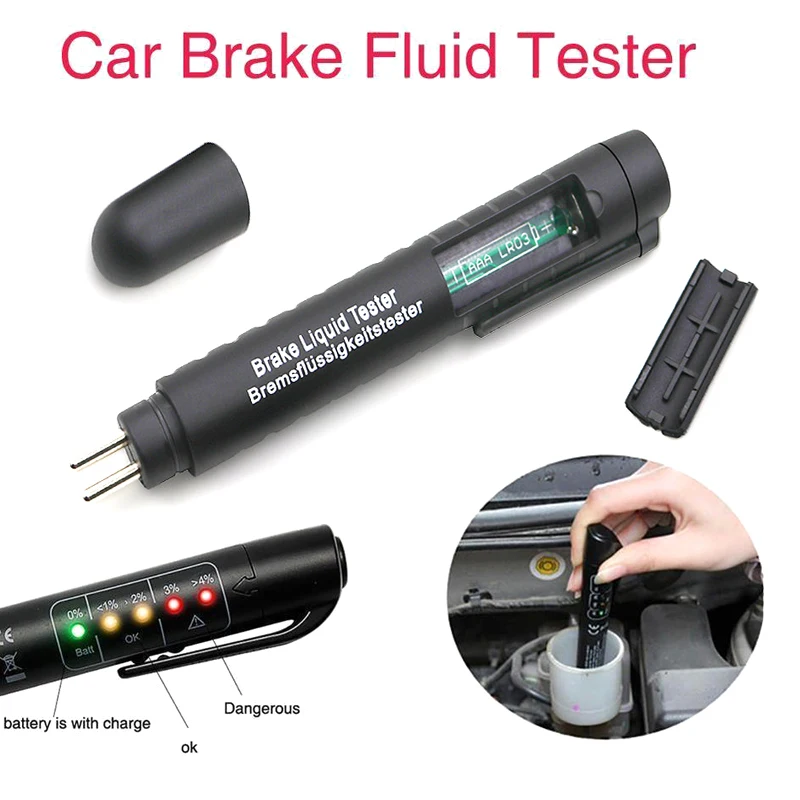 Автомобильный мини-тестер тормозной жидкости с 5 светодиодный диагностический