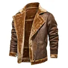 Мужская модная Толстая Флисовая теплая куртка, Мужская Повседневная ветровка с меховым воротником, высококачественное пальто, зимние парки, куртки, верхняя одежда