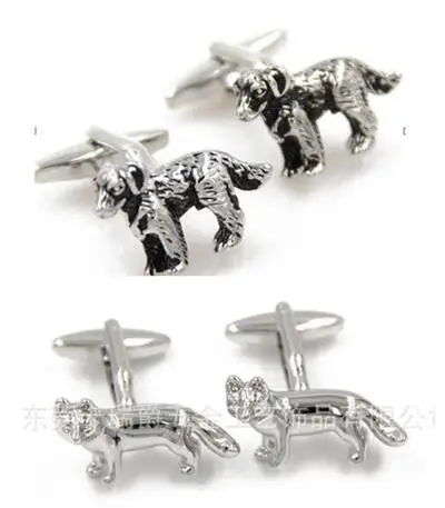 10 пар/лот щенок запонки собаки яркий &quotЛиса&quot &quotВолк&quot для рубашек Запонки
