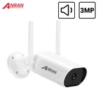 ANRAN 1296P IP-камера Умная наружная Wi-Fi камера безопасности 3-мегапиксельная камера видеонаблюдения Водонепроницаемое приложение ночного видения Управление аудио
