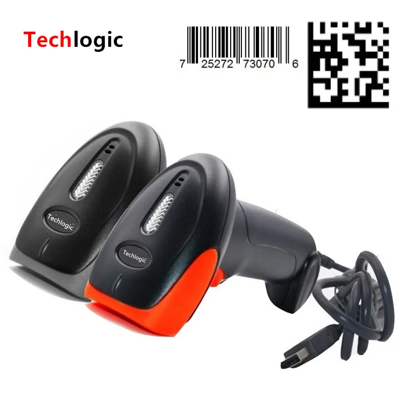 Проводной портативный сканер штрих-кода 2D USB 1D/2D QR считыватель штрих-кодов PDF417