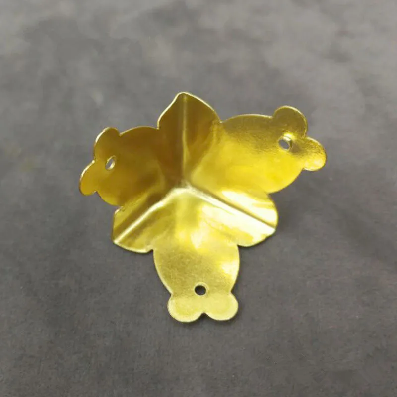 4 шт. антикварные медные металлические угловые кронштейны для деревянных ножки