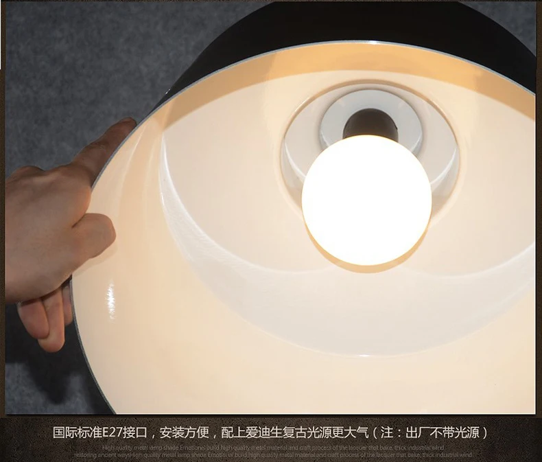 Современная светодиодная Подвесная лампа алюминиевый абажур деревянный круглый