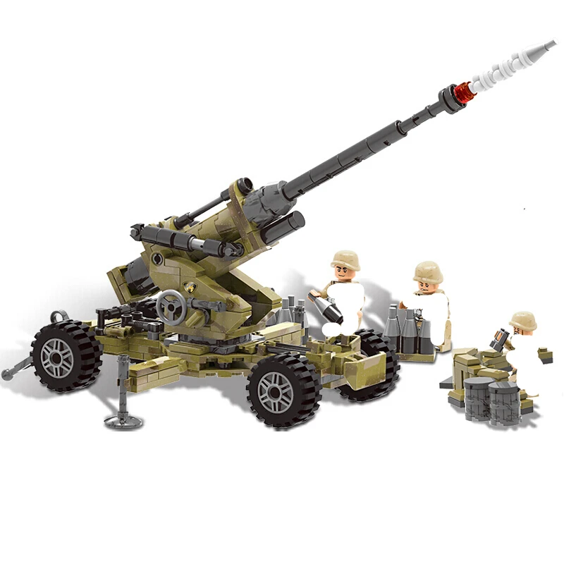 Военные военные минометы строительные блоки кирпичи Классическая модель