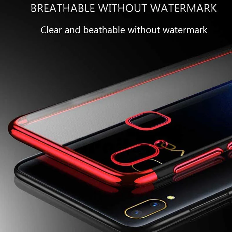 UPaitou Luxury Plating Case for VIVO V15 V11 Pro V11i V9 V7 Plus V5 Lite Z5X Z3i Z1 TPU Soft Silicone Transparent |