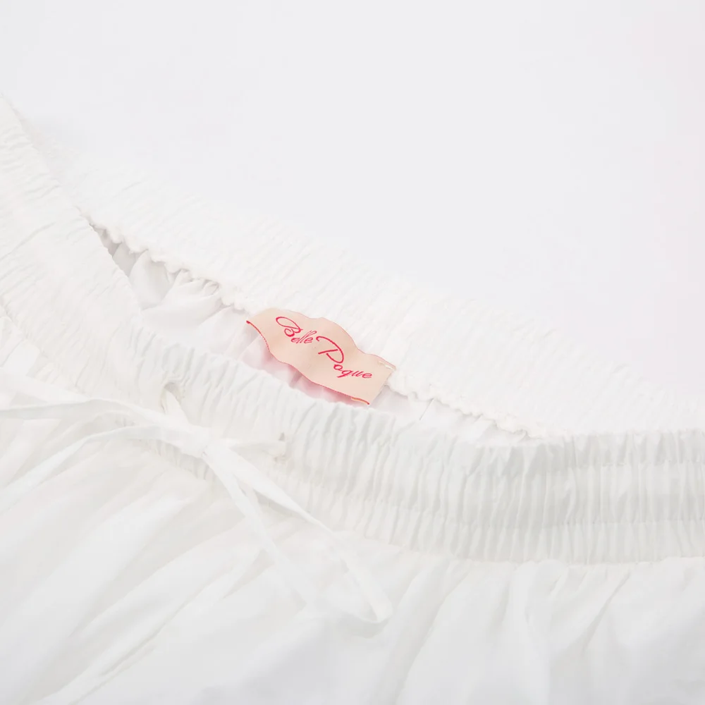 Belle Poque, женские хлопковые длинные юбки, одноцветная плиссированная юбка макси с эластичной талией, женская летняя коллекция, Готическая панк-юбка в стиле ретро