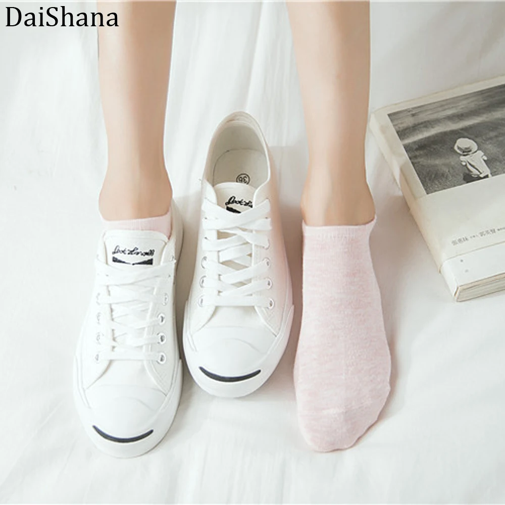 DaiShana 20pieces=10pair/lot New Fashion Candy colored Sock Women Ankle Sock Funny Cute Boat Socks Casual Lady Girl Sokken Mujer