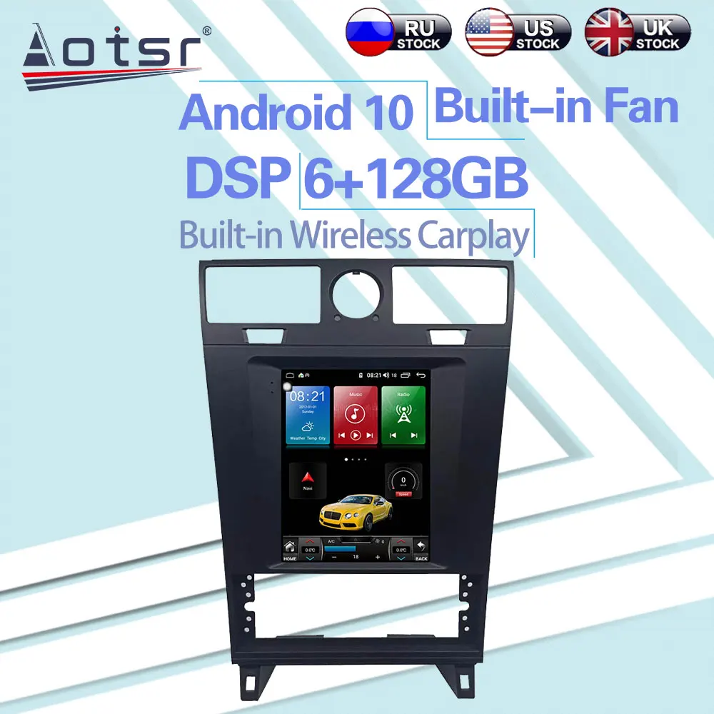 6 + 128 ГБ для Lincoln Navigator 2005 - 2009 Android 10 0 Tesla Radio Car GPS навигатор мультимедийный плеер