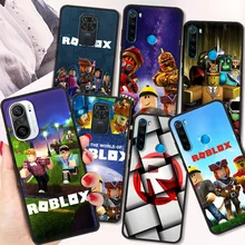 Hot Robloxes Game Fundas Shockproof Case For Redmi Note 10 9 9s 8 8T 7 Pro Black Soft Cover For Redmi 9A 9C 8 8A Shell Silicone