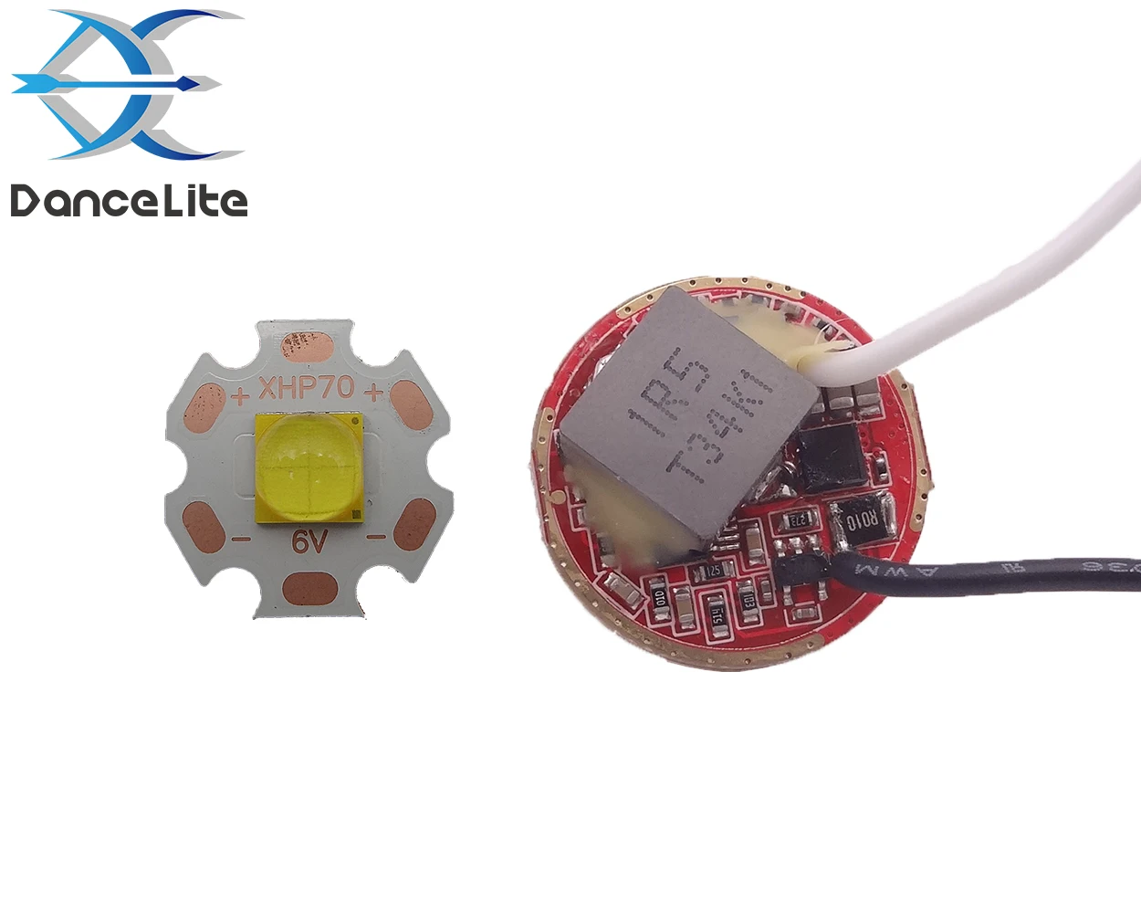 1 шт. DIY фонарик 22 мм Выход 6V Boost плата драйвера для XHP70/XHP70.2 (3 7 4 2 V Вход)|Портативные