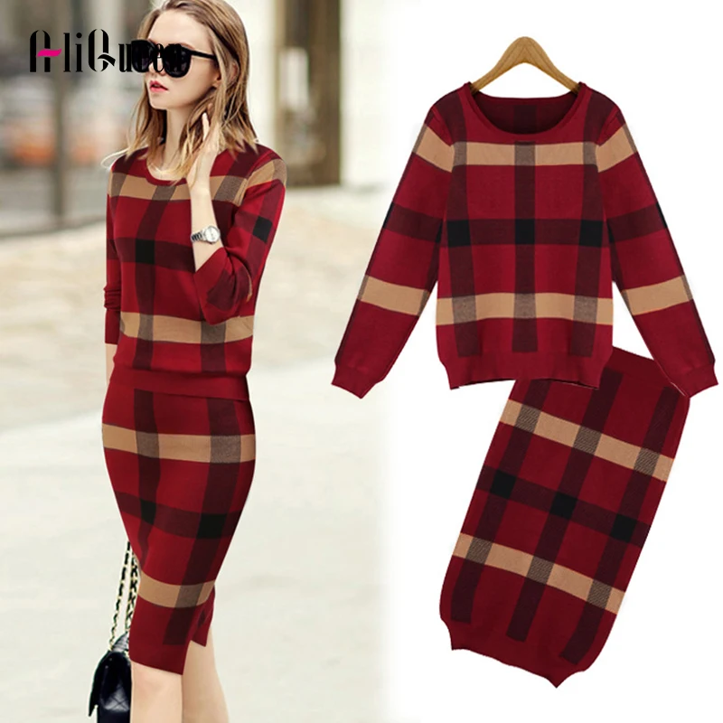 2019 зимний женский свитер набор Осенний полосатый с длинным рукавом пуловер +