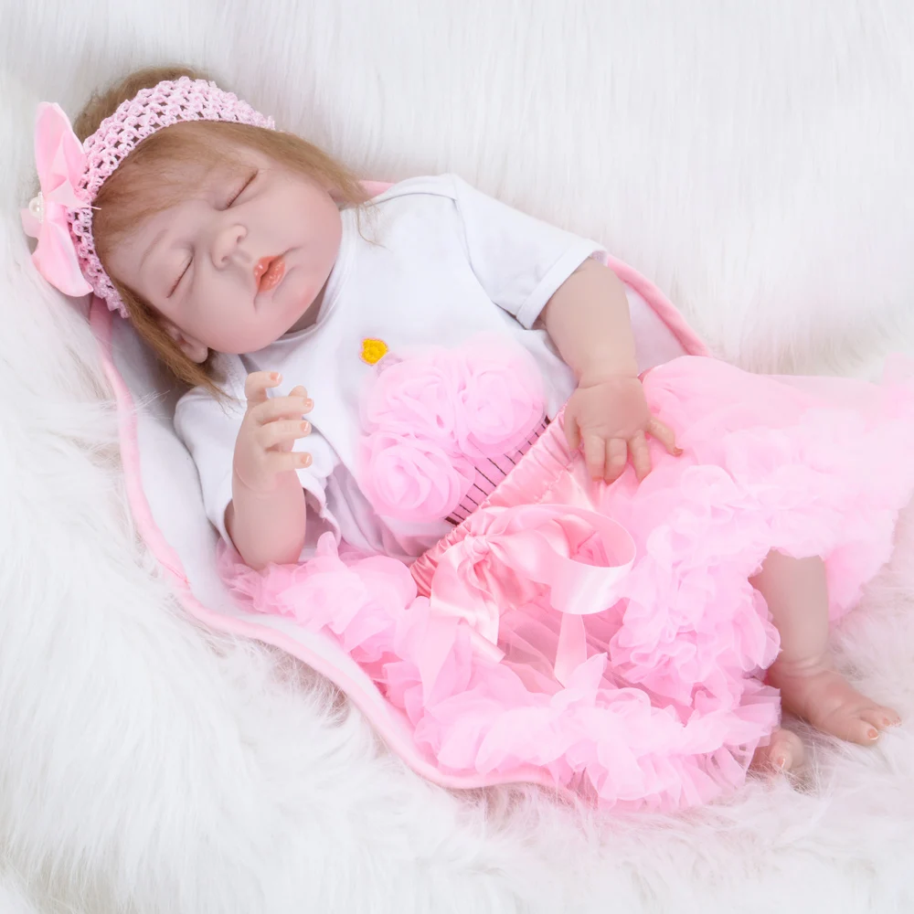 Коллекционная 22 '❕ см Bebe Reborn Baby Dolls полностью виниловая кукла очень похожая