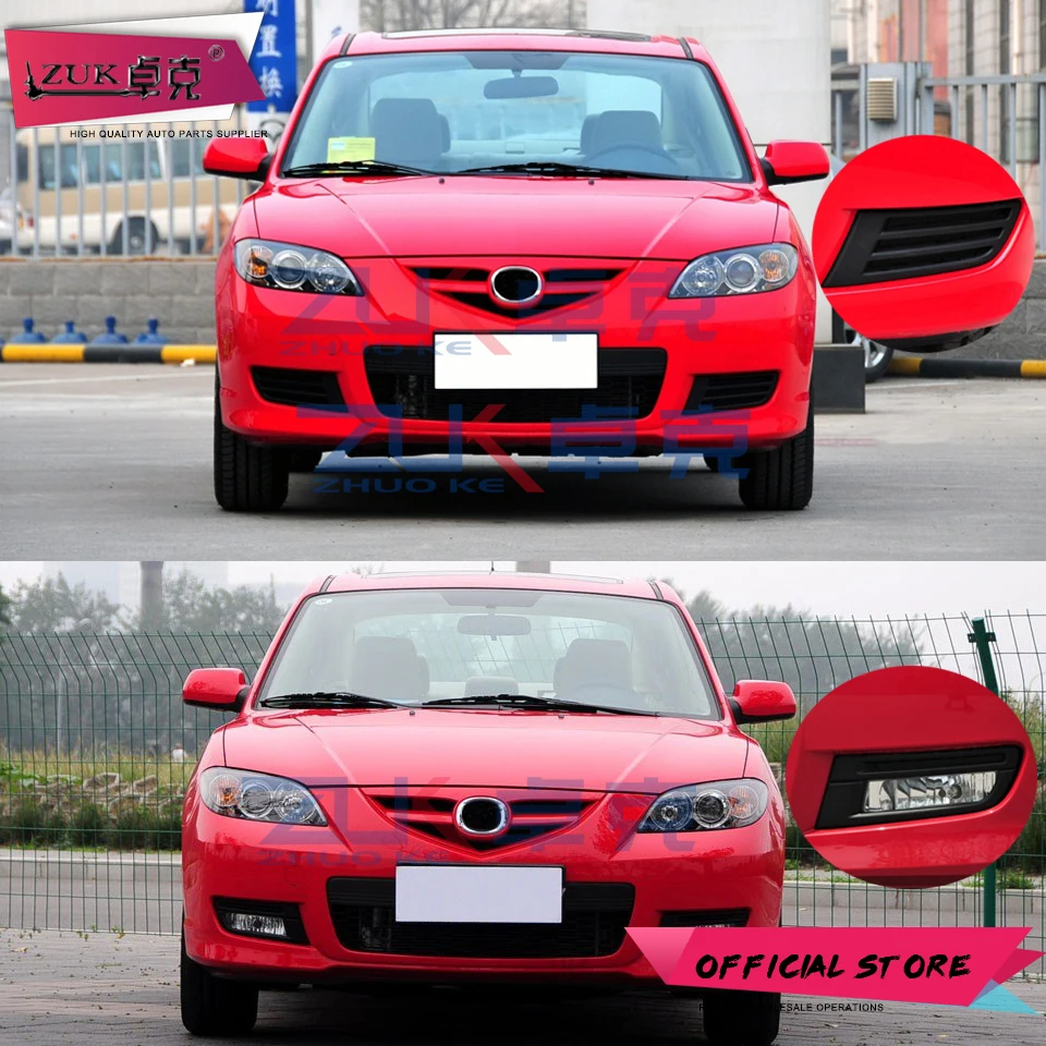 ZUK 2 шт. передний бампер противотуманный светильник 12 В 51 Вт для Mazda 3 M3 2007 2008 2009