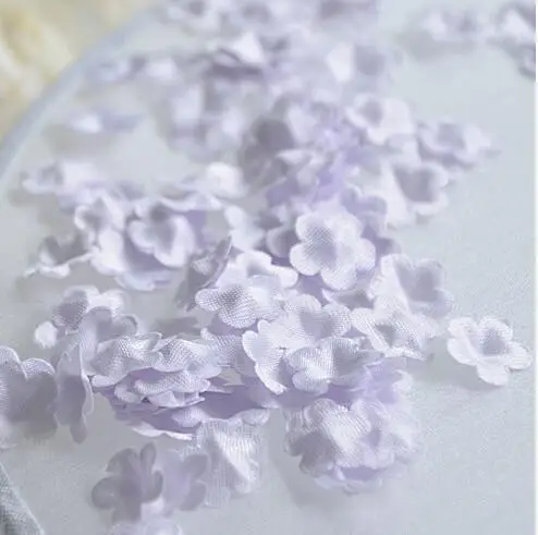 Light purple 100 шт 23 цвета розовый DIY ручной работы 3D цветок свадебное платье ингредиенты пирографический Eugen пряжа головные уборы материалы RS338 - Цвет: Light purple