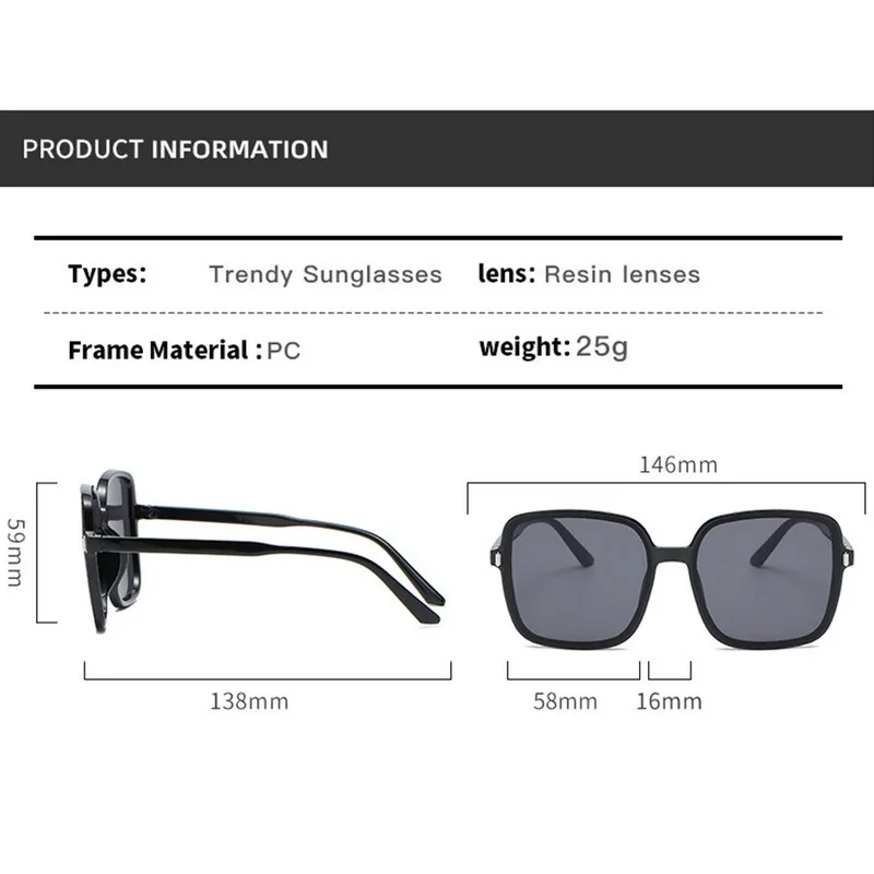 

Fashion Sunglasses Women Oversized Vintage Mirror Classic Big Frame Sun Glasses Cycling Fishing Glasses Traveling Style 2021New