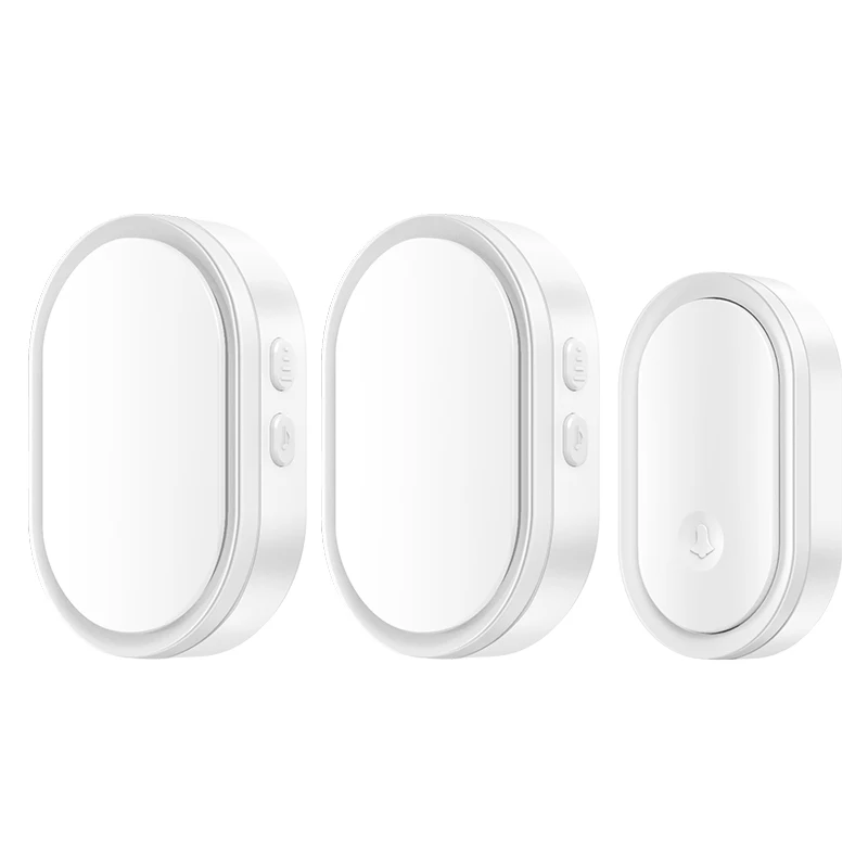

CACAZI Smart Wireless Doorbell Waterproof Touch Button 1 Button 2 Receiver 300M Range Home Security Door Call Bell 36 Ring