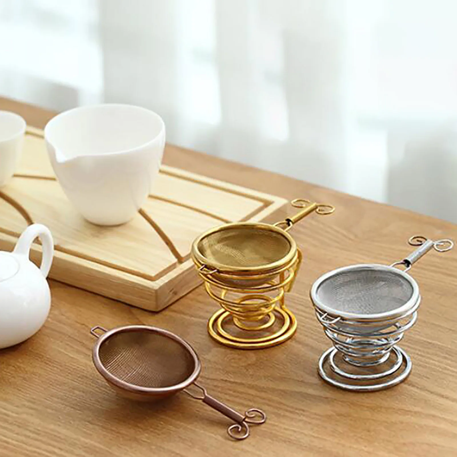 

New 304 Stainless Steel Tea Strainer Tea Strainer Tea Strainer Tea Set Accessories Accessories Reusable Tea Infusers 2021